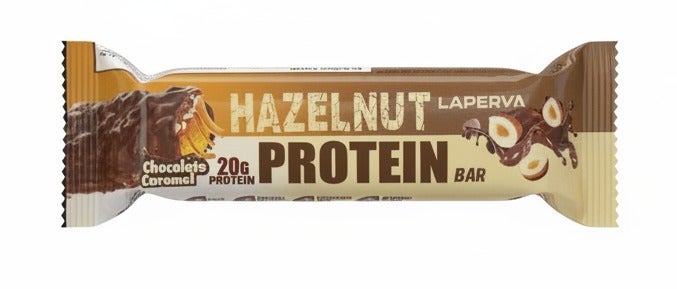 Laperva Hazelnut Protein Bar with Chocolate Caramel -60gm - Image 1